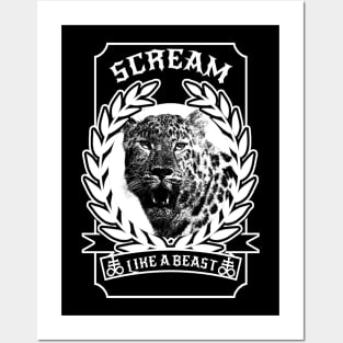 Scream like a beast Posters and Art